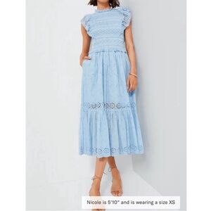 SEA New York Blue Eyelet Dress